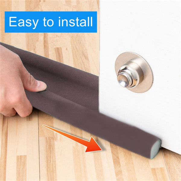 Draft protector for reducing energy loss from doors and windows Draft protector for reducing energy loss from doors and windows